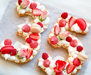 Photo d'un number cake